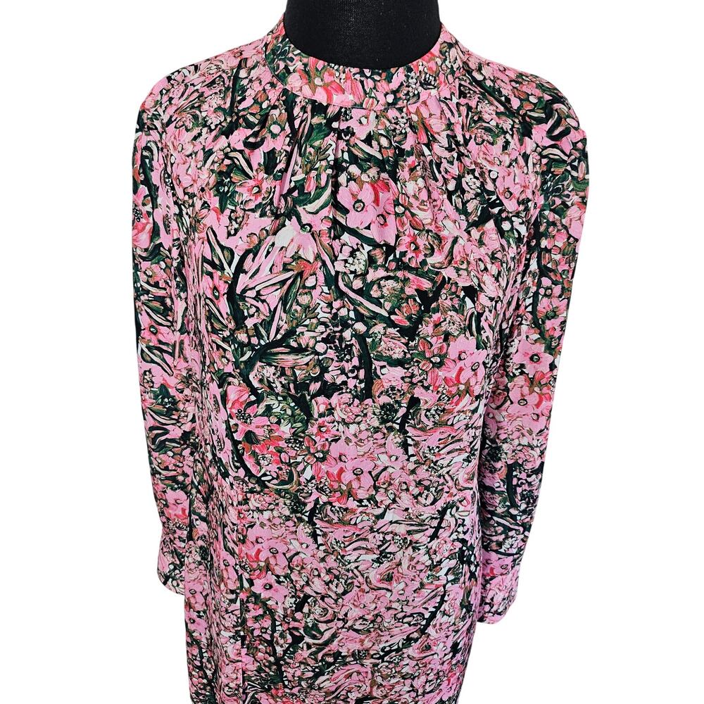 H&M Multicolor Floral Backless Front Slits  Midi Dress 8 - Picture 4 of 8